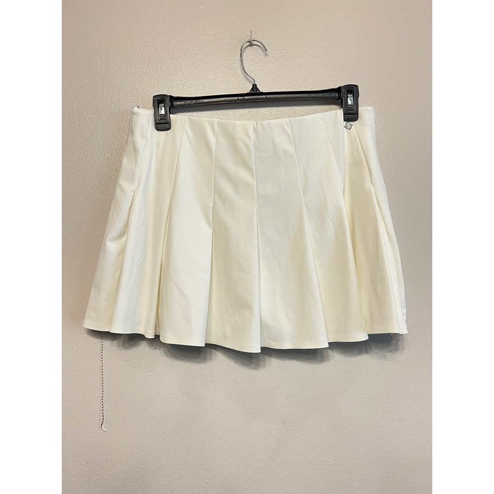 Antonio Melani White Pleated Tennis Skort Athletic Golf Skirt XL Sporty Trendy - Picture 3 of 6